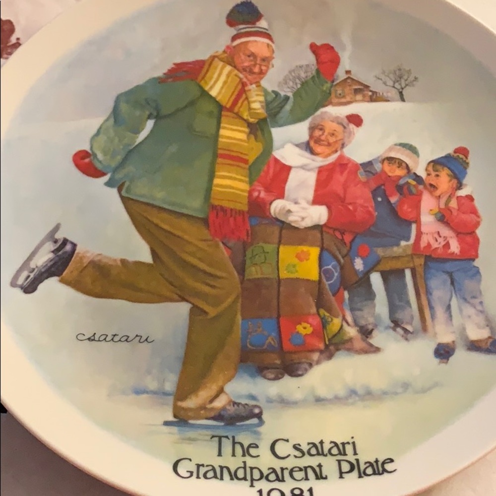 Knowles Plate “The Skating Lesson “